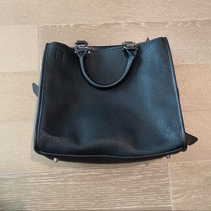 Vegan leather tote bag